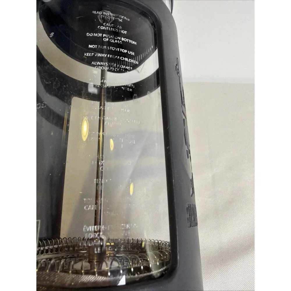 Bialetti Preziosa French Press Glass Coffee Maker 8 Cup